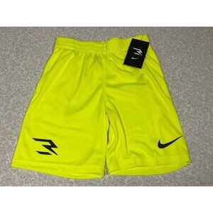 3Brand Russell Wilson Nike Boys Basketball Shorts Green Size S Athletic Fit Mesh
